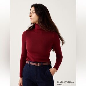 Uniqlo MERINO RIBBED TURTLENECK SWEATER